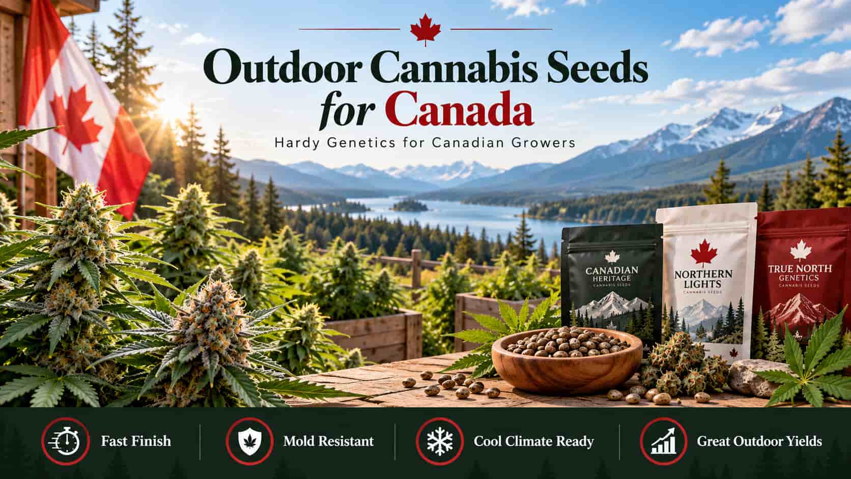 Outdoor cannabis seeds for Canada - hardy genetics for Canadian growers