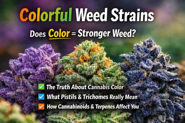 Variétés de cannabis colorées : bien plus que de simples fleurs esthétiques