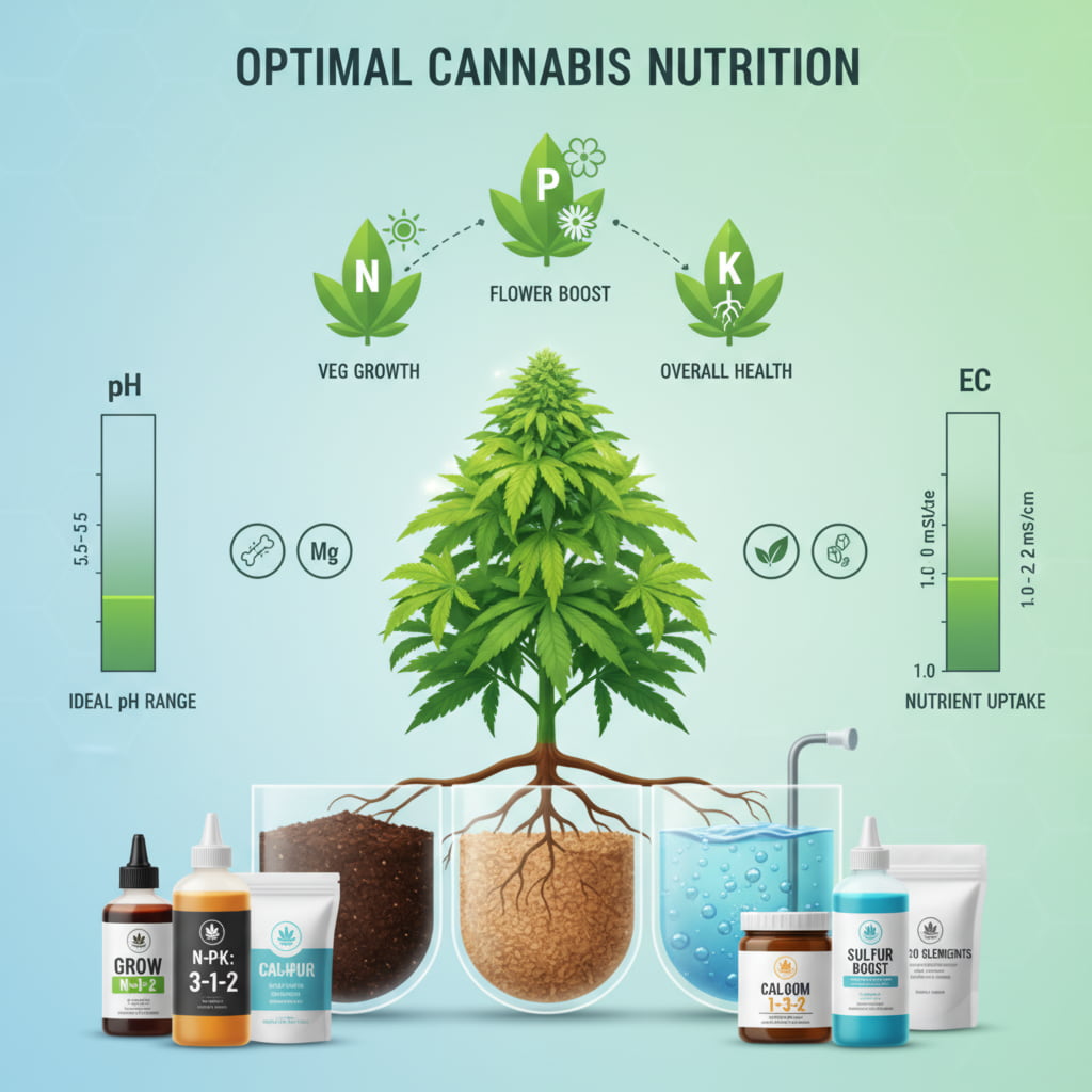 Best Nutrients for Cannabis Plants in 2025 (Soil, Coco & Hydro Guide)